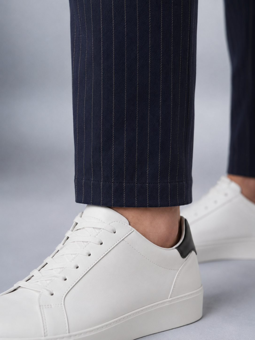 Dokuma Kumaş Çizgili Jogger Pantolon E1101-B