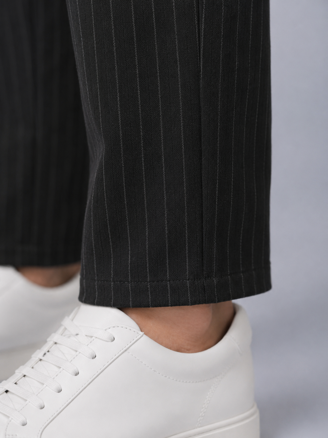 Dokuma Kumaş Çizgili Jogger Pantolon E1101-B
