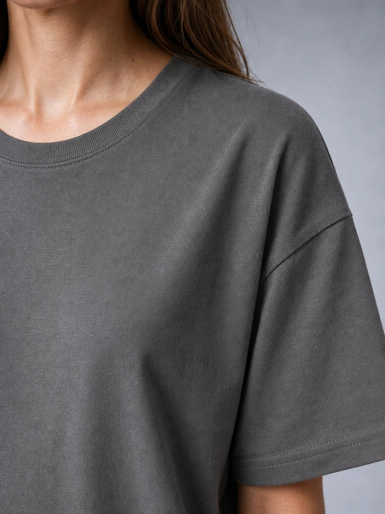 Renk Pamuklu T-shirt Penye Kumaş Sıfır Yaka Tam Kalıp (E0300) (UNİSEX)