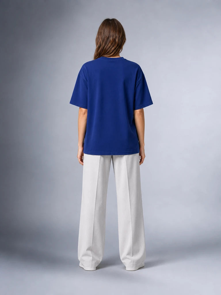 Kaliteli Modal Kumaş T-shirt Basic Oversiz Baskısız Siyah T-shirt (UNİSEX) (E0303)