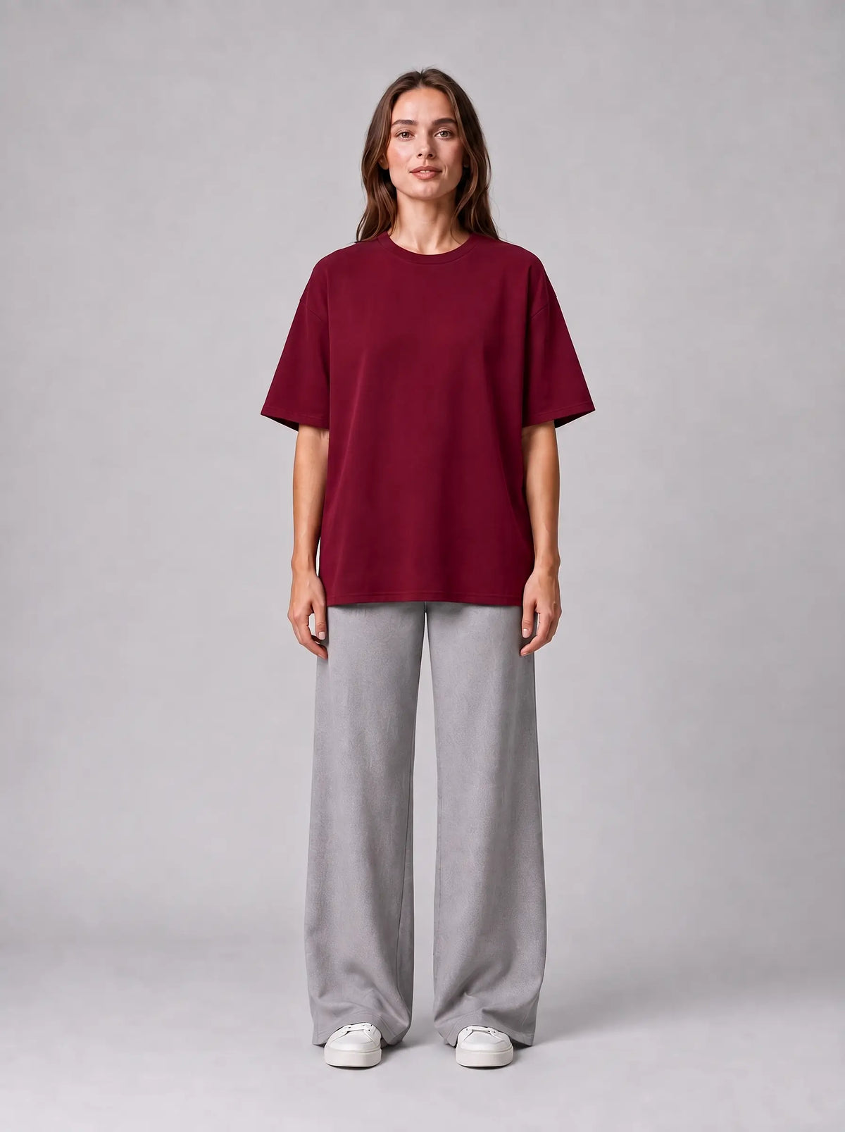 Kaliteli Modal Kumaş T-shirt Basic Oversiz Baskısız Siyah T-shirt (UNİSEX) (E0303)