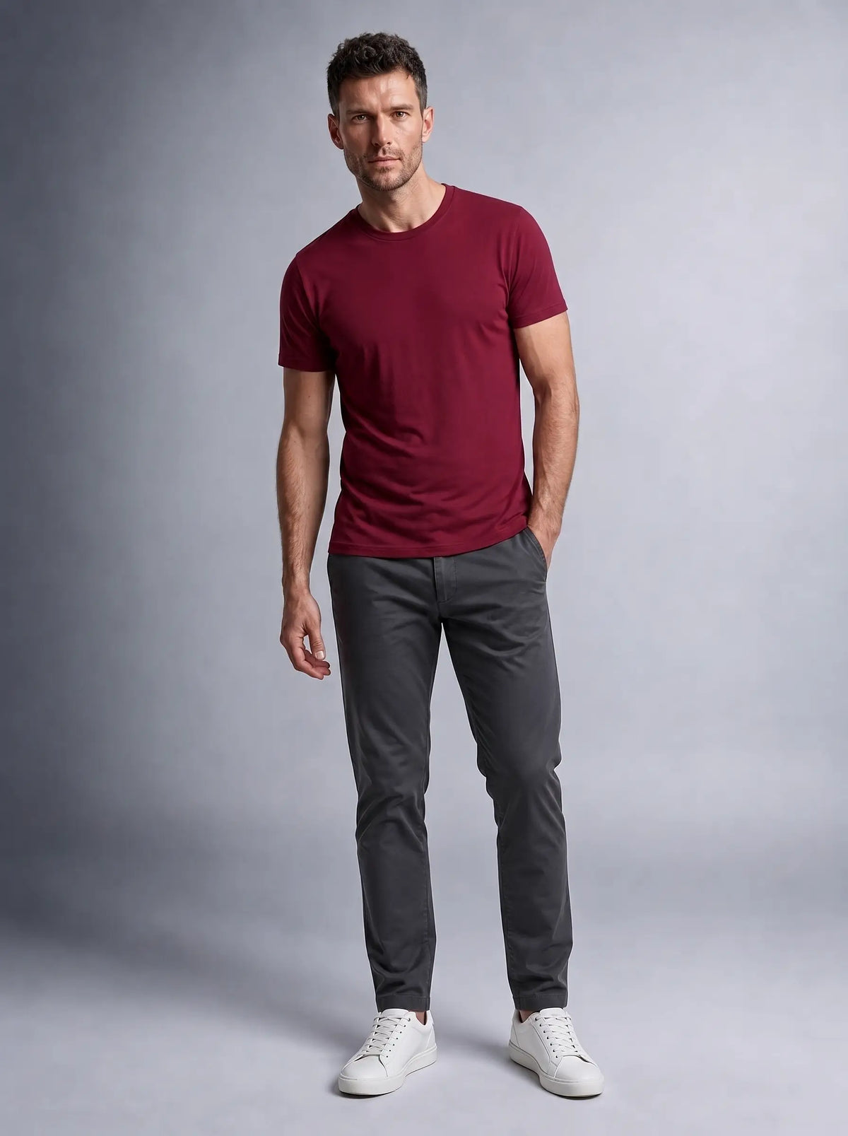 Modal Kumaş Şık Duruş Regular Basic T-shirt (UNİSEX)