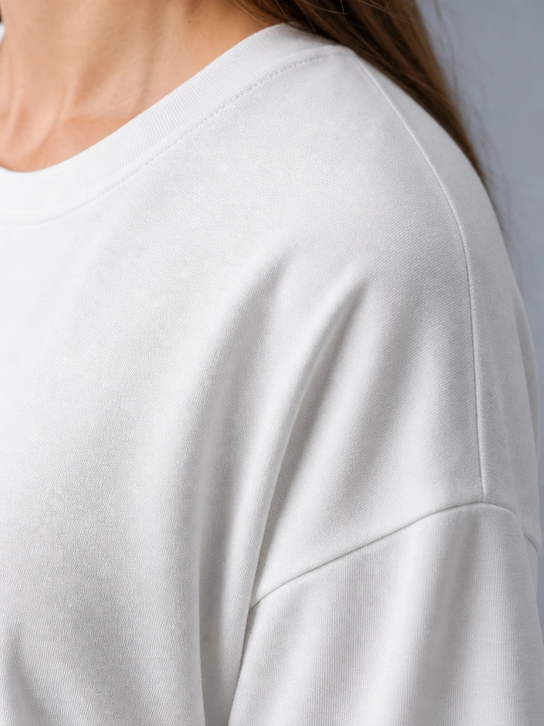 Kaliteli Modal Kumaş T-shirt Basic Oversiz Baskısız Siyah T-shirt (UNİSEX) (E0303)