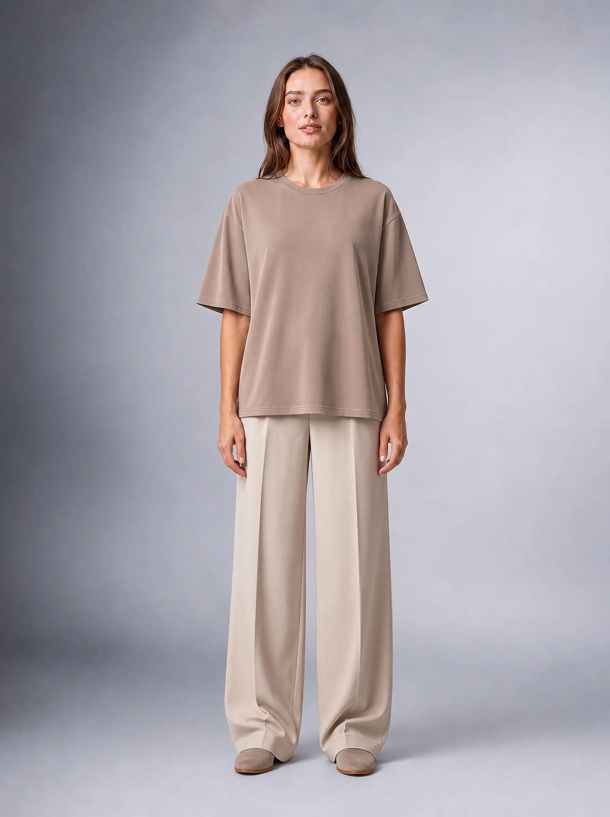 Kaliteli Modal Kumaş T-shirt Basic Oversiz Baskısız Siyah T-shirt (UNİSEX) (E0303)