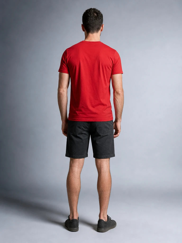 Pamuklu Rahat Kalıp Kısa Kol Pamuklu Oversize T-Shirt (UNİSEX) (E0301)