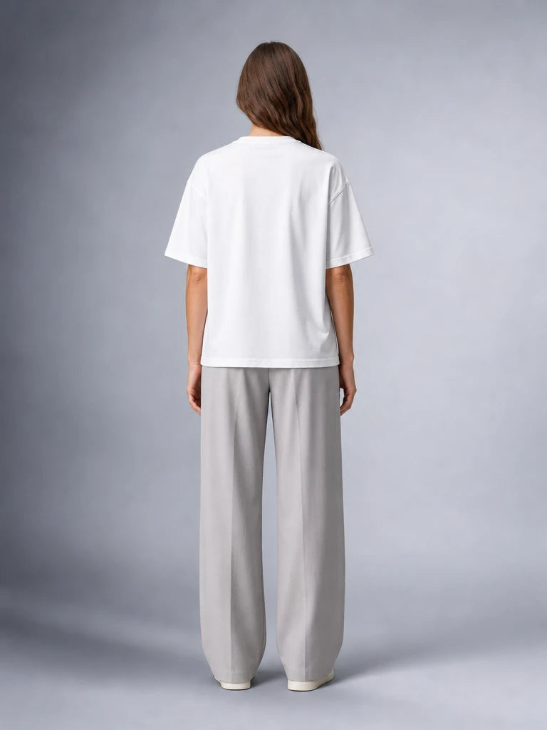 Kaliteli Modal Kumaş T-shirt Basic Oversiz Baskısız Siyah T-shirt (UNİSEX) (E0303)
