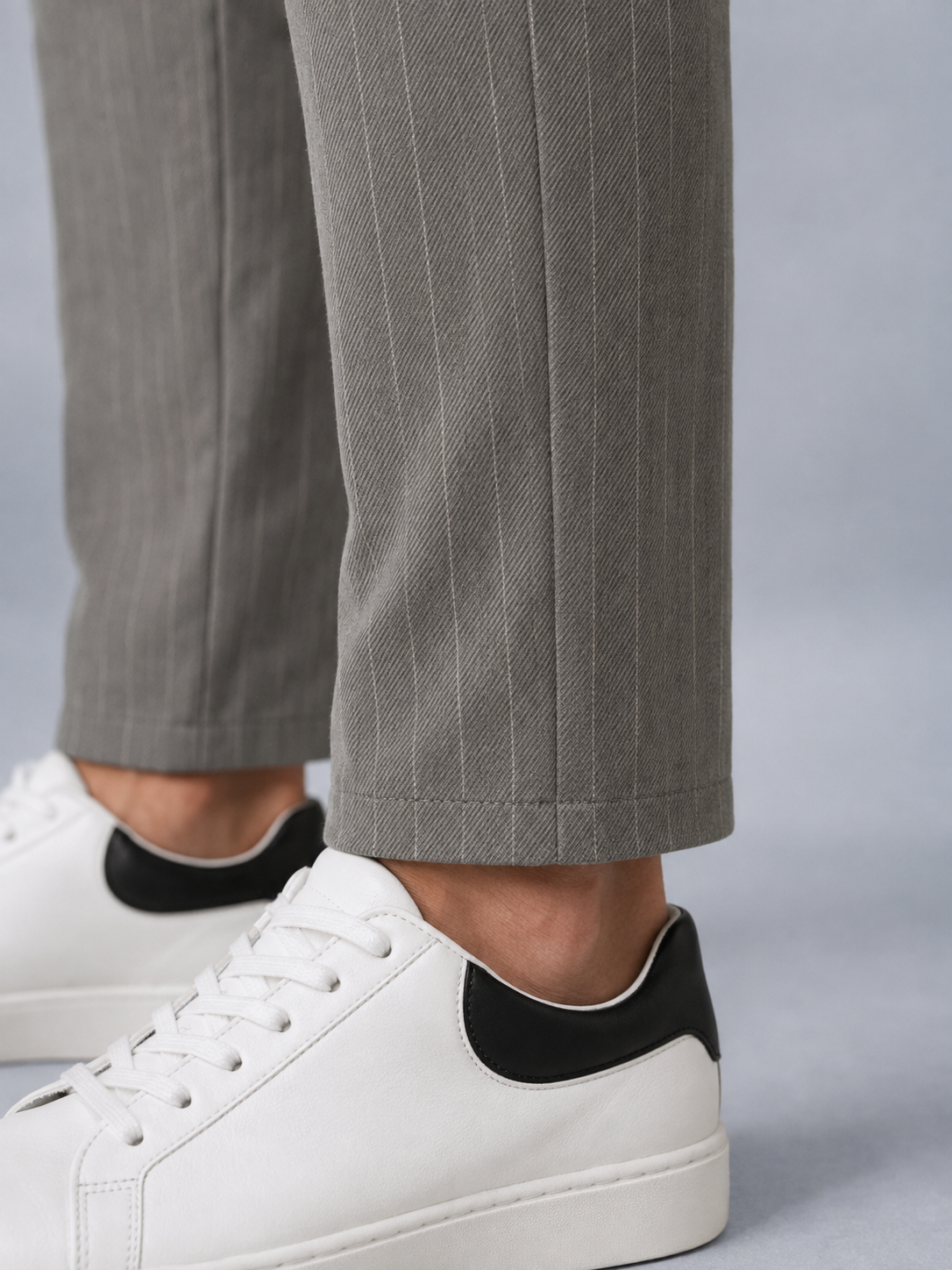 Dokuma Kumaş Çizgili Jogger  Pantolon E1101-B
