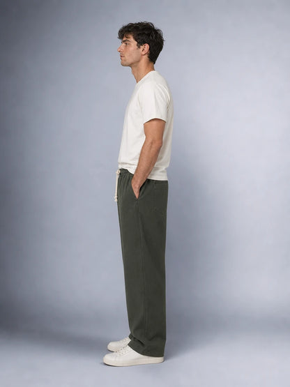 Müslin Görünümlü Baggy Pantolon Bol Kesim Rahat Günlük Pantolon (UNİSEX) (E10065)
