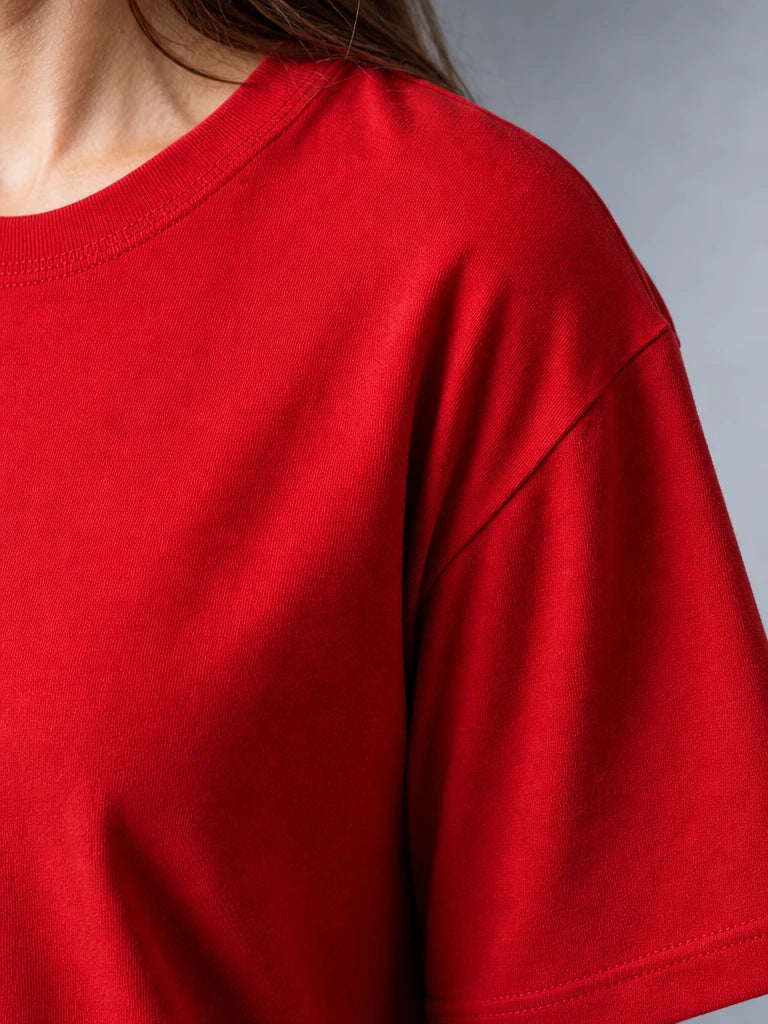 Renk Pamuklu T-shirt Penye Kumaş Sıfır Yaka Tam Kalıp (E0300) (UNİSEX)