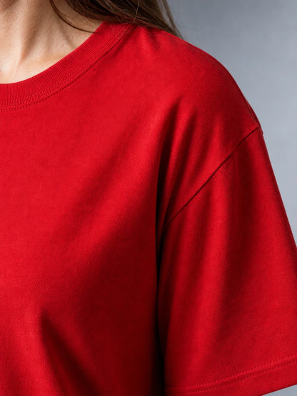 Renk Pamuklu T-shirt Penye Kumaş Sıfır Yaka Tam Kalıp (E0300) (UNİSEX)