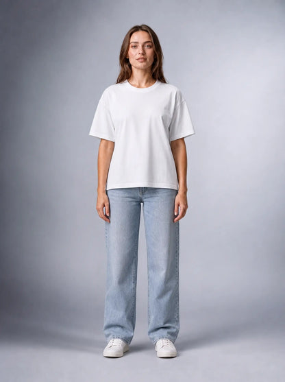 Renk Pamuklu T-shirt Penye Kumaş Sıfır Yaka Tam Kalıp (E0300) (UNİSEX)