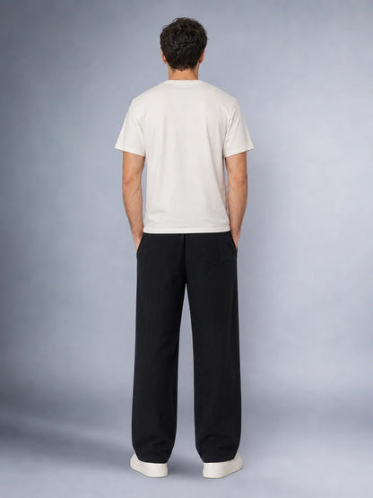 Müslin Görünümlü Baggy Pantolon Bol Kesim Rahat Günlük Pantolon (UNİSEX) (E10065)