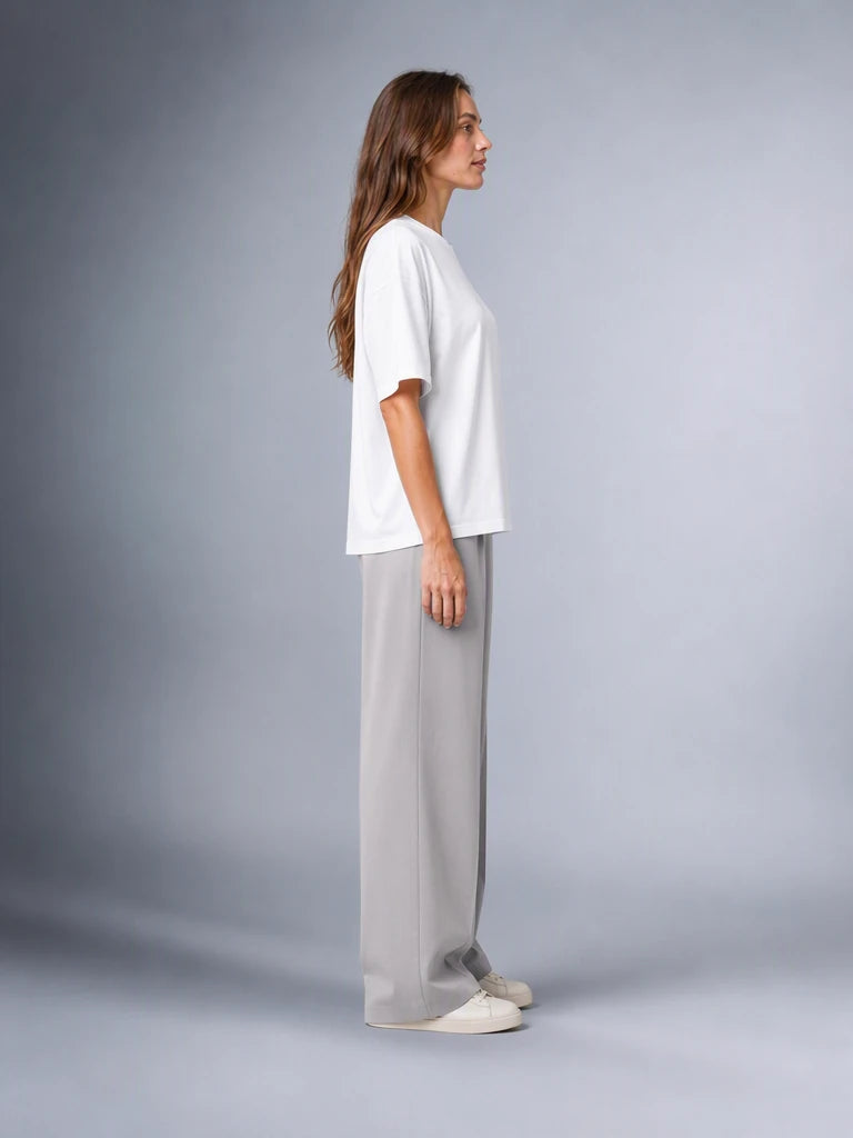 Kaliteli Modal Kumaş T-shirt Basic Oversiz Baskısız Siyah T-shirt (UNİSEX) (E0303)