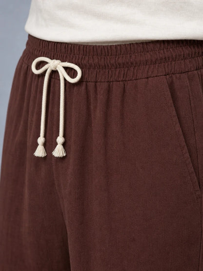 Müslin Görünümlü Baggy Pantolon Bol Kesim Rahat Günlük Pantolon (UNİSEX) (E10065)