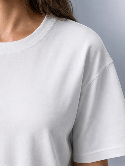 Renk Pamuklu T-shirt Penye Kumaş Sıfır Yaka Tam Kalıp (E0300) (UNİSEX)