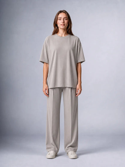 Kaliteli Modal Kumaş T-shirt Basic Oversiz Baskısız Siyah T-shirt (UNİSEX) (E0303)