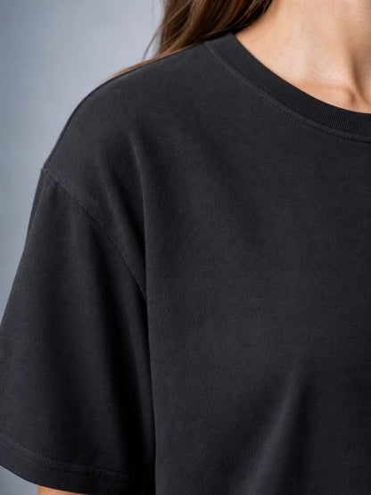 Renk Pamuklu T-shirt Penye Kumaş Sıfır Yaka Tam Kalıp (E0300) (UNİSEX)