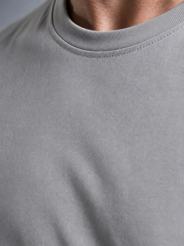 Pamuklu Rahat Kalıp Kısa Kol Pamuklu Oversize T-Shirt (UNİSEX) (E0301)