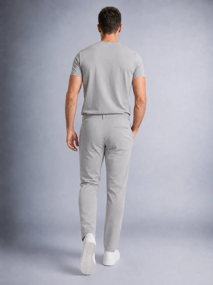 Erkek Jogger Düz Dokuma Pantolon Arka Cepli Regular Kalıp Düğmeli Fermuarlı (E1101)