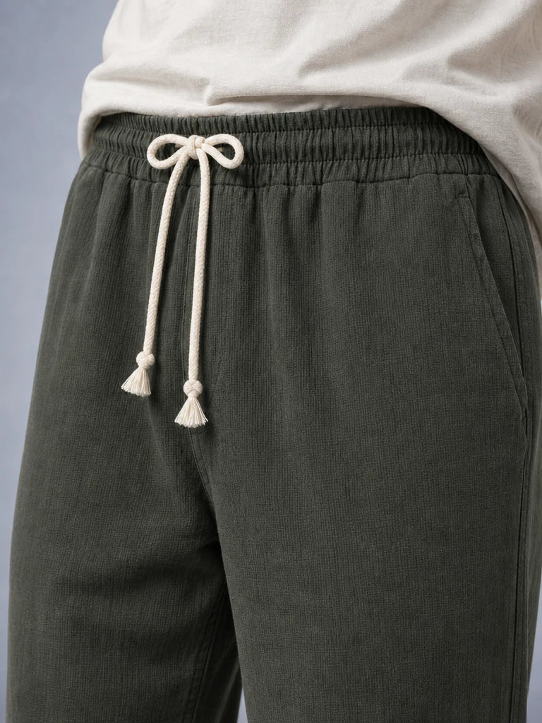 Müslin Görünümlü Baggy Pantolon Bol Kesim Rahat Günlük Pantolon (UNİSEX) (E10065)