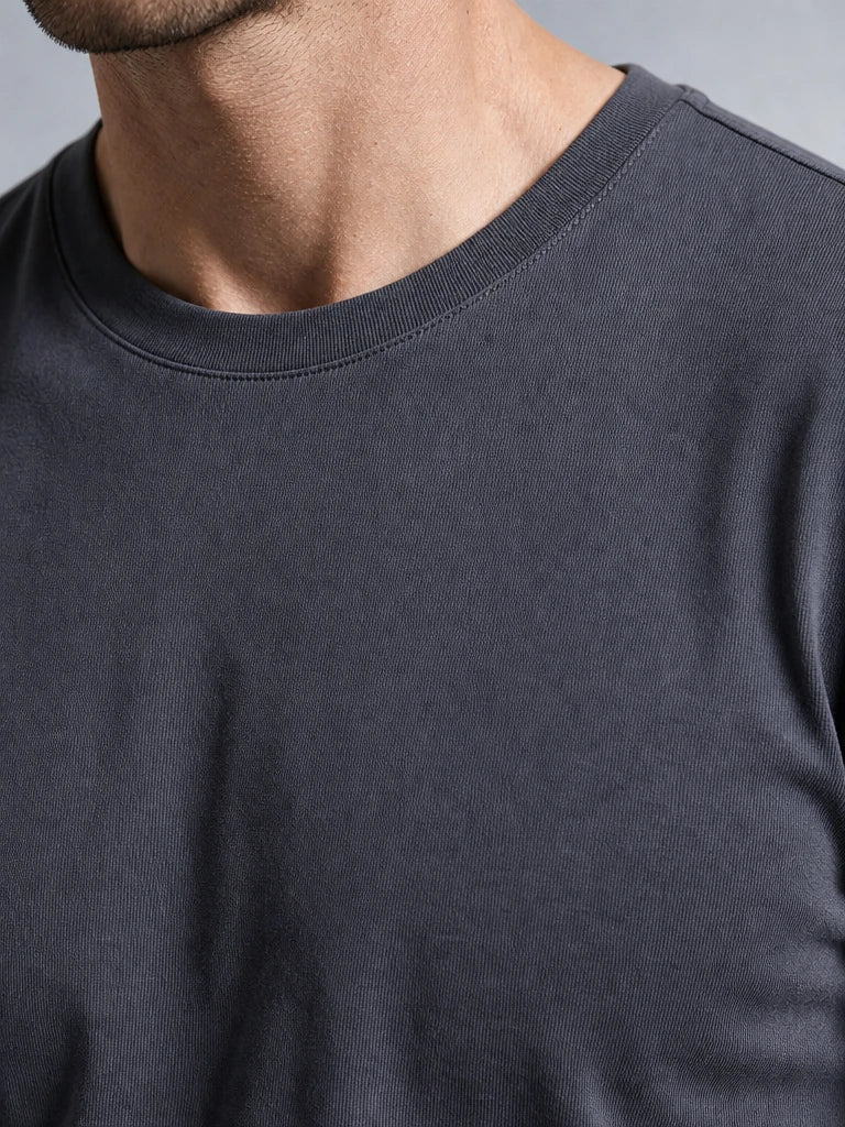 Pamuklu Rahat Kalıp Kısa Kol Pamuklu Oversize T-Shirt (UNİSEX) (E0301)
