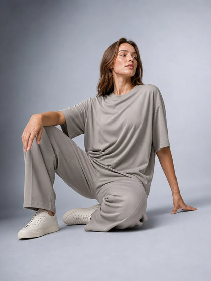 Kaliteli Modal Kumaş T-shirt Basic Oversiz Baskısız Siyah T-shirt (UNİSEX) (E0303)