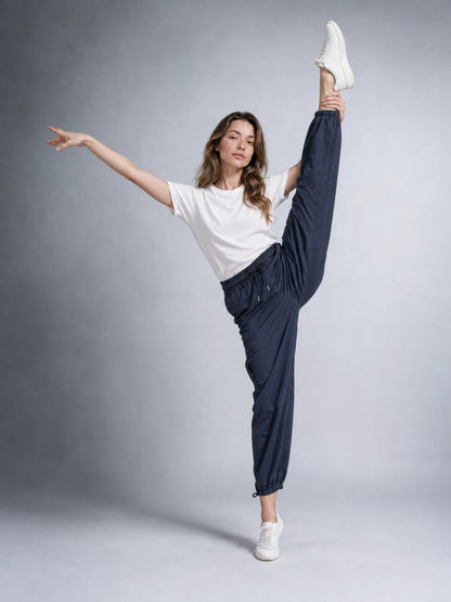  İnce Paraşüt Kumaş Eşofman Altı Kargo Cepli Klips Paça Rahat Kalıp (UNİSEX) (E0100)