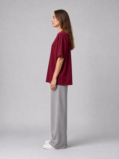 Kaliteli Modal Kumaş T-shirt Basic Oversiz Baskısız Siyah T-shirt (UNİSEX) (E0303)