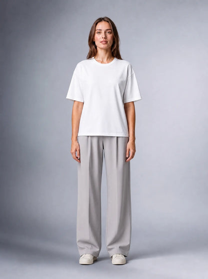 Kaliteli Modal Kumaş T-shirt Basic Oversiz Baskısız Siyah T-shirt (UNİSEX) (E0303)