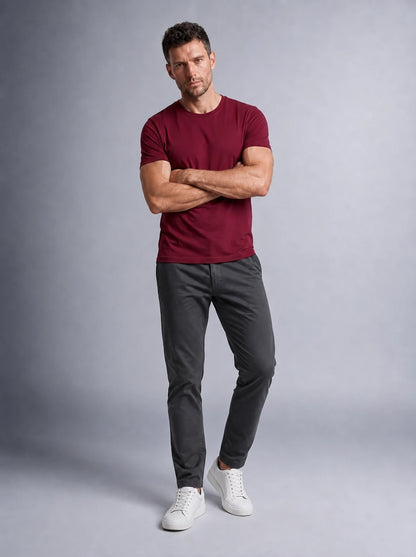 Modal Kumaş Şık Duruş Regular Basic T-shirt (UNİSEX)