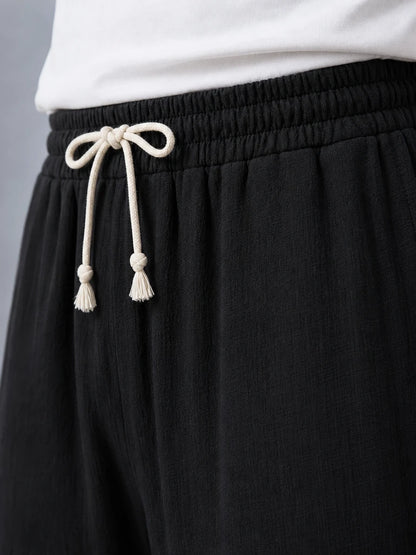 Müslin Görünümlü Baggy Pantolon Bol Kesim Rahat Günlük Pantolon (UNİSEX) (E10065)