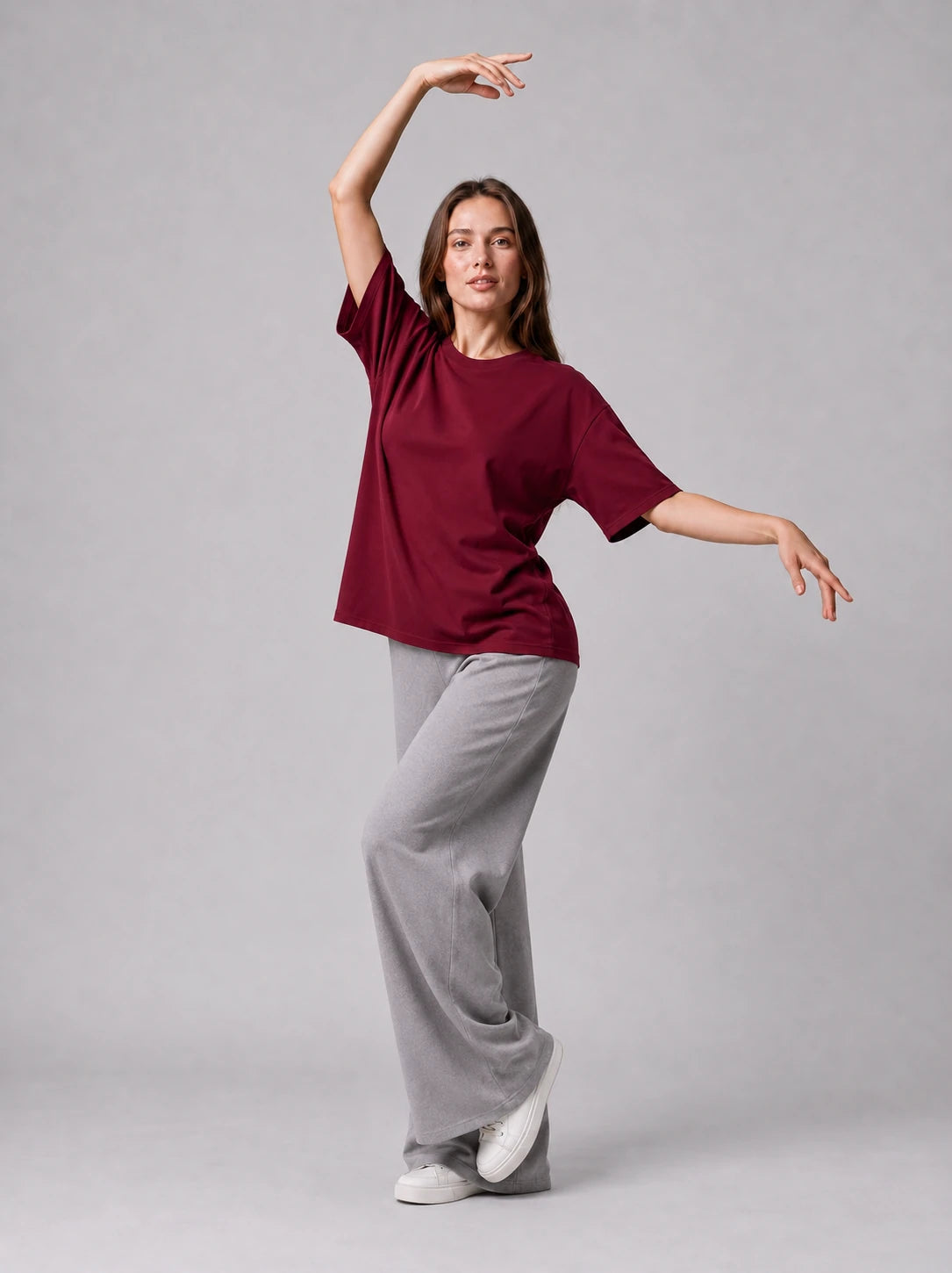 Kaliteli Modal Kumaş T-shirt Basic Oversiz Baskısız Siyah T-shirt (UNİSEX) (E0303)